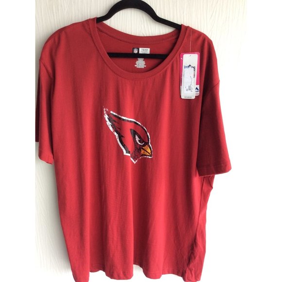 NWT, Arizona Cardinals NFL, Womens Tee, Size 1X - Picture 1 of 8